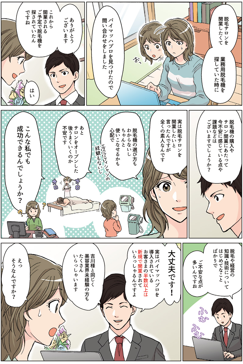 【漫画でわかる】バイマッハプロはなぜ売れるサロンを実現できるのか？