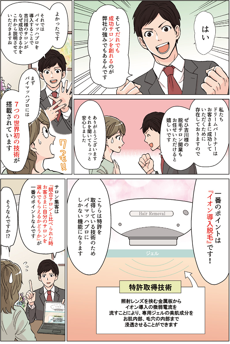 【漫画でわかる】バイマッハプロはなぜ売れるサロンを実現できるのか？